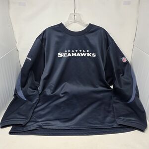 Reebok Seattle Seahawks Onfield Crewneck Sweatshirt Men's Large Sports Team NFL